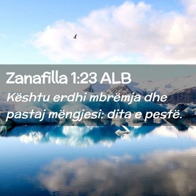 Picture 02 - Zanafilla 1:23 ALB - Kështu erdhi mbrëmja dhe pastaj mëngjesi: dita - Bible Verse Picture