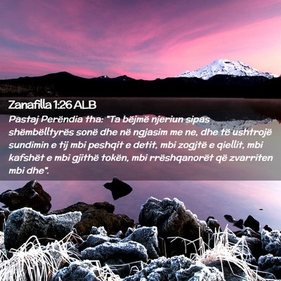 Picture 02 - Zanafilla 1:26 ALB - Pastaj Perëndia tha: 