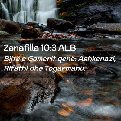 Picture 02 - Zanafilla 10:3 ALB - Bijtë e Gomerit qenë: Ashkenazi, Rifathi dhe - Bible Verse Picture