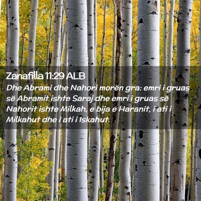 Picture 02 - Zanafilla 11:29 ALB - Dhe Abrami dhe Nahori morën gra: emri i gruas - Bible Verse Picture