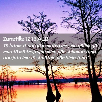 Picture 02 - Zanafilla 12:13 ALB - Të lutem thuaj që je motra ime, me qëllim që - Bible Verse Picture