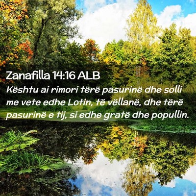 Picture 02 - Zanafilla 14:16 ALB - Kështu ai rimori tërë pasurinë dhe solli me - Bible Verse Picture