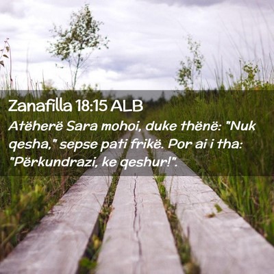 Picture 02 - Zanafilla 18:15 ALB - Atëherë Sara mohoi, duke thënë: 