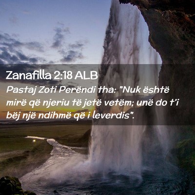 Picture 02 - Zanafilla 2:18 ALB - Pastaj Zoti Perëndi tha: 