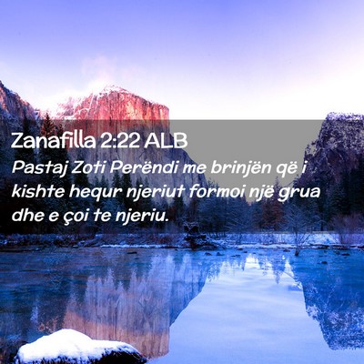 Picture 02 - Zanafilla 2:22 ALB - Pastaj Zoti Perëndi me brinjën që i kishte - Bible Verse Picture