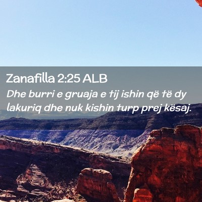 Picture 02 - Zanafilla 2:25 ALB - Dhe burri e gruaja e tij ishin që të dy lakuriq - Bible Verse Picture