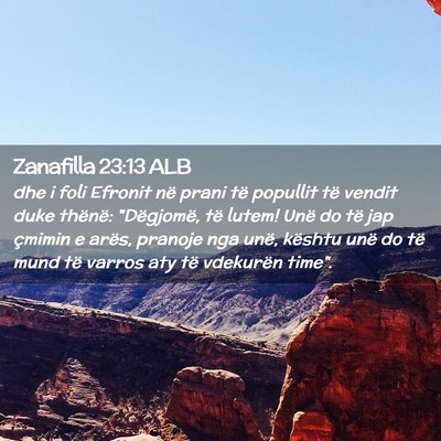 Picture 02 - Zanafilla 23:13 ALB - dhe i foli Efronit në prani të popullit të - Bible Verse Picture