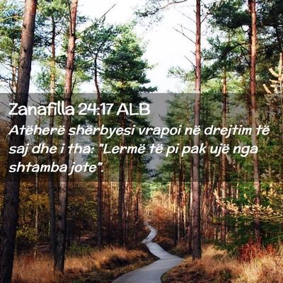 Picture 02 - Zanafilla 24:17 ALB - Atëherë shërbyesi vrapoi në drejtim të saj - Bible Verse Picture
