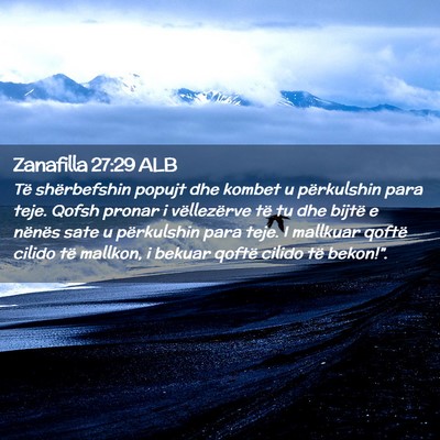 Picture 02 - Zanafilla 27:29 ALB - Të shërbefshin popujt dhe kombet u përkulshin - Bible Verse Picture