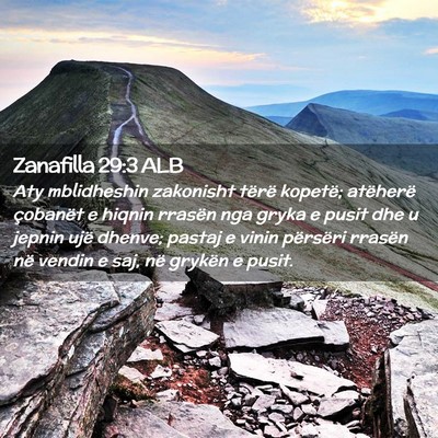 Picture 02 - Zanafilla 29:3 ALB - Aty mblidheshin zakonisht tërë kopetë; - Bible Verse Picture