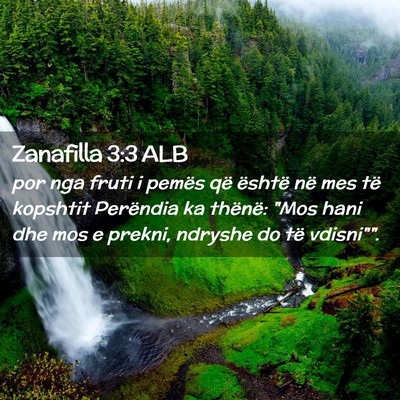 Picture 02 - Zanafilla 3:3 ALB - por nga fruti i pemës që është në mes të - Bible Verse Picture