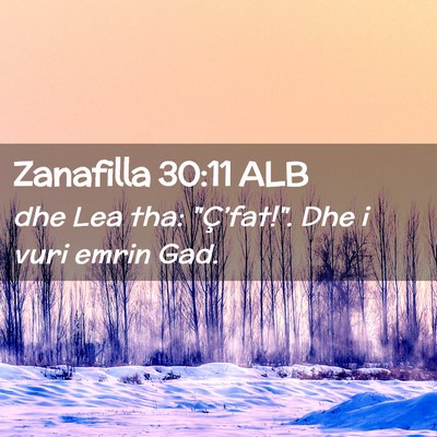 Picture 02 - Zanafilla 30:11 ALB - dhe Lea tha: 