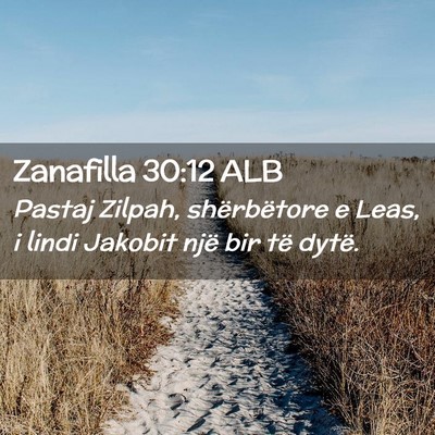 Picture 02 - Zanafilla 30:12 ALB - Pastaj Zilpah, shërbëtore e Leas, i lindi - Bible Verse Picture