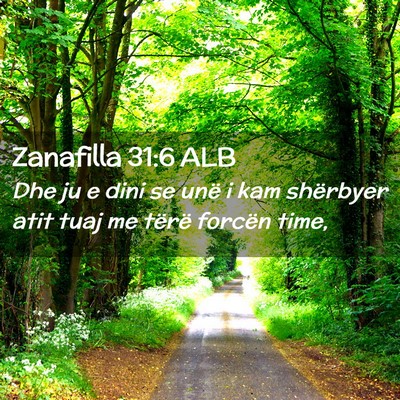 Picture 02 - Zanafilla 31:6 ALB - Dhe ju e dini se unë i kam shërbyer atit tuaj - Bible Verse Picture