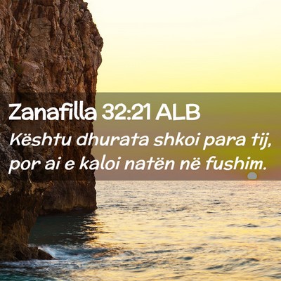 Picture 02 - Zanafilla 32:21 ALB - Kështu dhurata shkoi para tij, por ai e kaloi - Bible Verse Picture