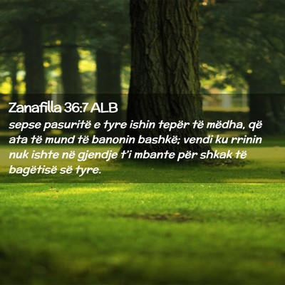 Picture 02 - Zanafilla 36:7 ALB - sepse pasuritë e tyre ishin tepër të mëdha, - Bible Verse Picture
