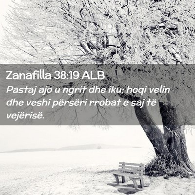 Picture 02 - Zanafilla 38:19 ALB - Pastaj ajo u ngrit dhe iku; hoqi velin dhe veshi - Bible Verse Picture