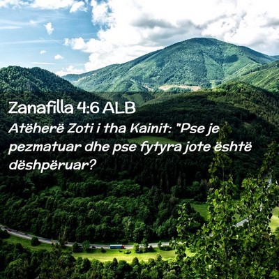 Picture 02 - Zanafilla 4:6 ALB - Atëherë Zoti i tha Kainit: 