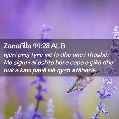 Picture 02 - Zanafilla 44:28 ALB - njëri prej tyre më la dhe unë i thashë: Me - Bible Verse Picture