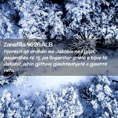 Picture 02 - Zanafilla 46:26 ALB - Njerëzit që erdhën me Jakobin në Egjipt, - Bible Verse Picture