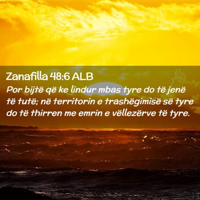 Picture 02 - Zanafilla 48:6 ALB - Por bijtë që ke lindur mbas tyre do të jenë - Bible Verse Picture