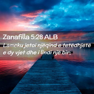 Picture 02 - Zanafilla 5:28 ALB - Lameku jetoi njëqind e tetëdhjetë e dy vjet - Bible Verse Picture