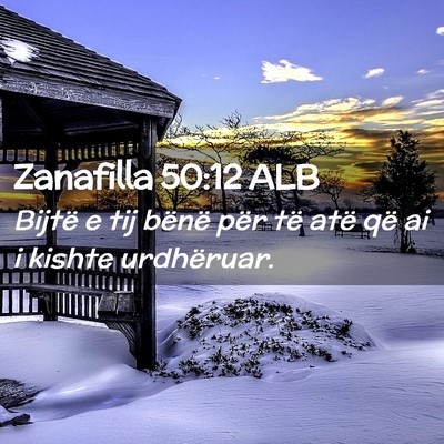 Picture 02 - Zanafilla 50:12 ALB - Bijtë e tij bënë për të atë që ai i kishte - Bible Verse Picture