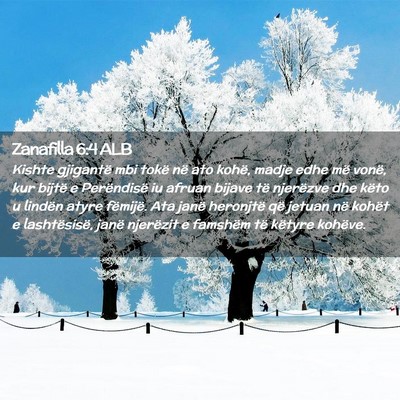 Picture 02 - Zanafilla 6:4 ALB - Kishte gjigantë mbi tokë në ato kohë, madje - Bible Verse Picture
