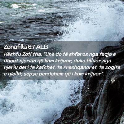 Picture 02 - Zanafilla 6:7 ALB - Kështu Zoti tha: 