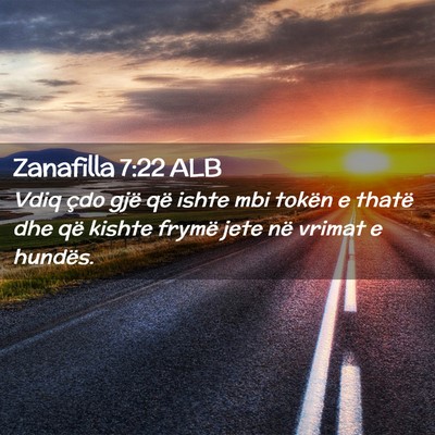 Picture 02 - Zanafilla 7:22 ALB - Vdiq çdo gjë që ishte mbi tokën e thatë dhe - Bible Verse Picture