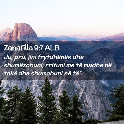 Picture 02 - Zanafilla 9:7 ALB - Ju, pra, jini frytdhënës dhe shumëzohuni; - Bible Verse Picture