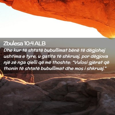 Picture 02 - Zbulesa 10:4 ALB - Dhe kur të shtatë bubullimat bënë të - Bible Verse Picture