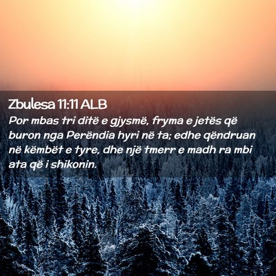 Picture 02 - Zbulesa 11:11 ALB - Por mbas tri ditë e gjysmë, fryma e jetës që - Bible Verse Picture