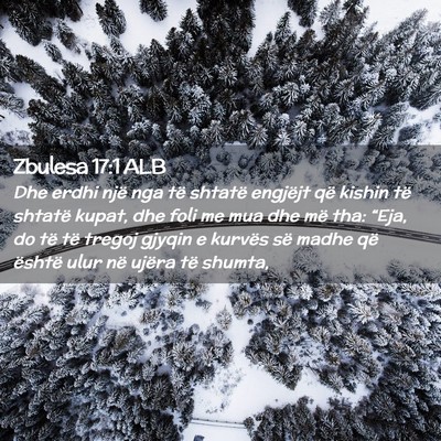 Picture 02 - Zbulesa 17:1 ALB - Dhe erdhi një nga të shtatë engjëjt që - Bible Verse Picture