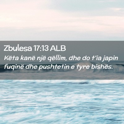 Picture 02 - Zbulesa 17:13 ALB - Këta kanë një qëllim, dhe do t’ia japin - Bible Verse Picture