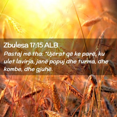 Picture 02 - Zbulesa 17:15 ALB - Pastaj më tha: “Ujërat që ke parë, ku ulet - Bible Verse Picture