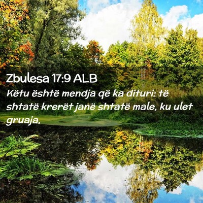 Picture 02 - Zbulesa 17:9 ALB - Këtu është mendja që ka dituri: të shtatë - Bible Verse Picture