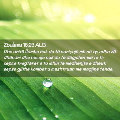 Picture 02 - Zbulesa 18:23 ALB - Dhe dritë llambe nuk do të ndriçojë më në - Bible Verse Picture
