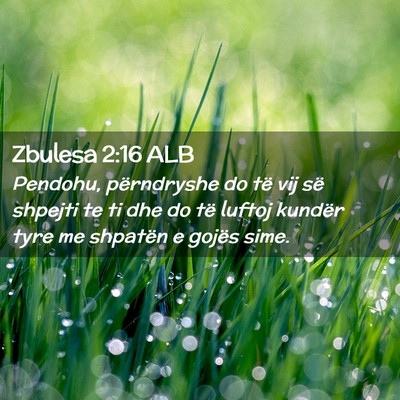 Picture 02 - Zbulesa 2:16 ALB - Pendohu, përndryshe do të vij së shpejti te ti - Bible Verse Picture