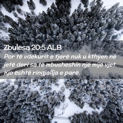 Picture 02 - Zbulesa 20:5 ALB - Por të vdekurit e tjerë nuk u kthyen në jetë - Bible Verse Picture