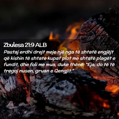Picture 02 - Zbulesa 21:9 ALB - Pastaj erdhi drejt meje një nga të shtatë - Bible Verse Picture
