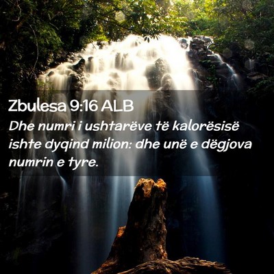 Picture 02 - Zbulesa 9:16 ALB - Dhe numri i ushtarëve të kalorësisë ishte - Bible Verse Picture
