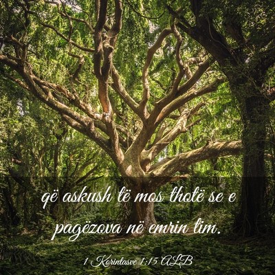 Picture 03 - 1 Korintasve 1:15 ALB - që askush të mos thotë se e pagëzova në - Bible Verse Picture