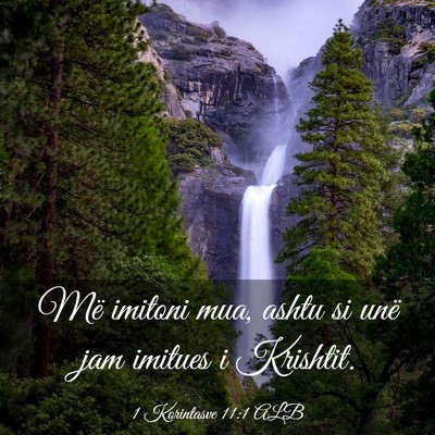 Picture 03 - 1 Korintasve 11:1 ALB - Më imitoni mua, ashtu si unë jam imitues i - Bible Verse Picture