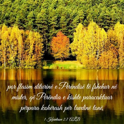 Picture 03 - 1 Korintasve 2:7 ALB - por flasim diturinë e Perëndisë të fshehur - Bible Verse Picture