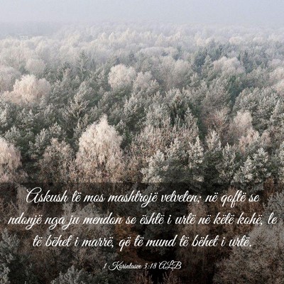 Picture 03 - 1 Korintasve 3:18 ALB - Askush të mos mashtrojë vetveten; në qoftë se - Bible Verse Picture