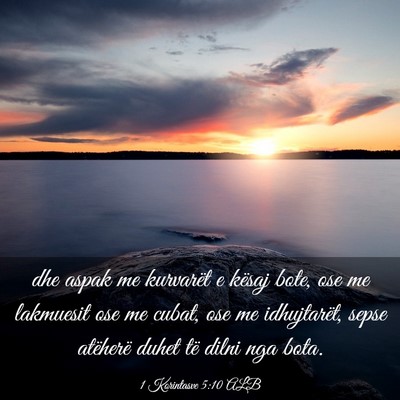 Picture 03 - 1 Korintasve 5:10 ALB - dhe aspak me kurvarët e kësaj bote, ose me - Bible Verse Picture