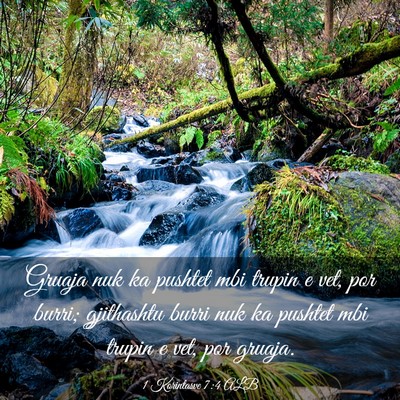 Picture 03 - 1 Korintasve 7:4 ALB - Gruaja nuk ka pushtet mbi trupin e vet, por - Bible Verse Picture