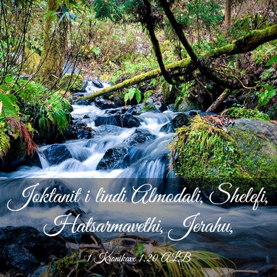Picture 03 - 1 Kronikave 1:20 ALB - Joktanit i lindi Almodali, Shelefi, - Bible Verse Picture