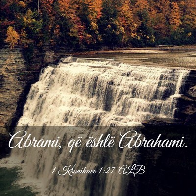 Picture 03 - 1 Kronikave 1:27 ALB - Abrami, që është - Bible Verse Picture